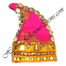 Cotton Gwal Kaan Topi With Stone Decorations