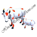 Chhapa Wali Gaay (Cow) Animal Fiber Swarup / Khilona