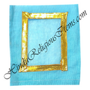 Small Size Chitraji Coloured Cotton Vastra With Golden Lace