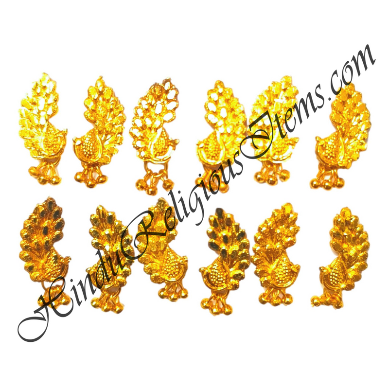 Premium Quality Golden Metal Meenakari Kundal