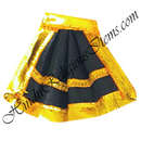 Chitraji Plain Satin Taniya With Golden Lace