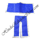 Lalan Cotton Chira Vastra With Silver Lace