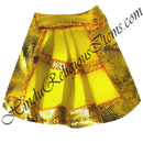 Chitraji Plain Satin Taniya With Golden Lace