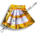 Chitraji Plain Satin Taniya With Golden Lace