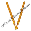 PREMIUM QUALITY Golden Moti Mala With Kamal Shape Pendant & Choki