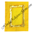 Small Size Chitraji Coloured Cotton Vastra With Golden Lace