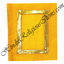 Small Size Chitraji Coloured Cotton Vastra With Golden Lace