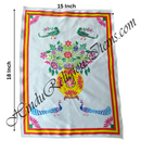 Premium Satin Printed Pichwai (Backdrop) - Vasant Kalas(Vasant Panchmi)