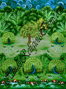 Satin Silk Super Fine Jungle Print Fabric/kapad [SSJ]