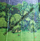 Satin Silk Super Fine Jungle Print Fabric/kapad [SSJ]
