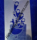 Hard Plastic Saanji - Peacock