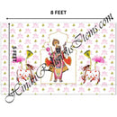 Premium Satin Printed Pichwai (Backdrop) - Kamal With Goverdhanthji