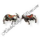 Silver Metal With Nang(Diamond) Khilona Pair (Set of 2)