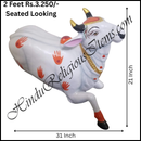 White Chhapa Wali Gaay (Cow) Animal Fiber Swarup / Khilona (Copy)
