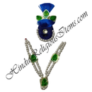 Cheep Colored Moti Mala Set with Resham paag