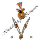 Cheep Colored Moti Mala Set with Resham paag