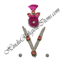 Cheep Colored Moti Mala Set with Resham paag