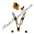 Cheep with Colored Moti Mala Set