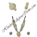 Cheep Moti Mala Set white