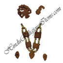 Chandan with moti mala set