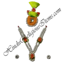 Cheep Colored Moti Mala Set with Resham paag