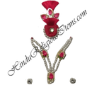 Cheep Colored Moti Mala Set with Resham paag