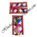 Lalan Satin Chira Vastra with Golden Jhari Lace