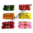 Round Satin Takiya With Golden Lace