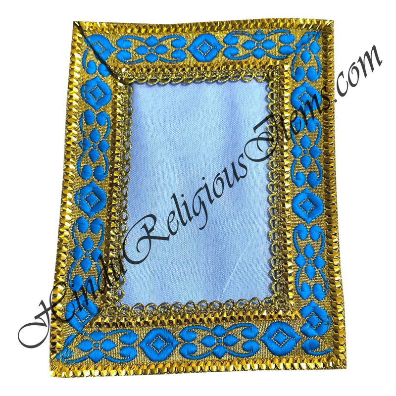 Chitraji Satin Silk Vastra With Embroidery Lace Work On It