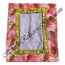 Chitraji Saga Silk Vastra With Golden Jhari Embroidery Tikli Work With Decorative Lace