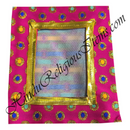 Chitraji Brocade Jhari Vastra With Multi-Colour Dots Design With Golden Lace