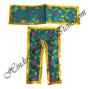 Lalan Brocade Jhari With Flower Design Chira Vastra With Golden Lace