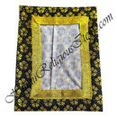 Chitraji Brocade Golden Jhari Vastra With Flower Design And Golden Jhari Lace