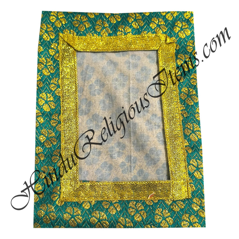 Chitraji Brocade Golden Jhari Vastra With Flower Design And Golden Jhari Lace