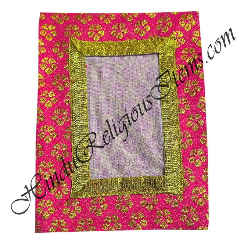 Chitraji Brocade Golden Jhari Vastra With Flower Design And Golden Jhari Lace