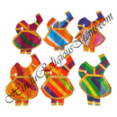 Chitraji Cotton Leheriya Choli Ang Vastra With Golden Lace