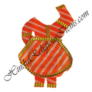 Chitraji Cotton Leheriya Choli Ang Vastra With Golden Lace