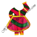 Chitraji Cotton Leheriya Choli Ang Vastra With Golden Lace