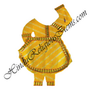 Chitraji Cotton Leheriya Choli Ang Vastra With Golden Lace