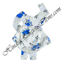 Chitraji Cotton Cheent Choli Ang Vastra With Net Lace