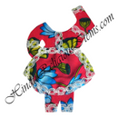 Chitraji Cotton Kamal Print Choli Ang Vastra With Net Lace