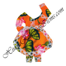 Chitraji Cotton Kamal Print Choli Ang Vastra With Net Lace