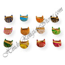 Large Cotton Sadi Paag With Golden And Silver Lace