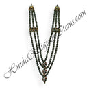 Moti Gadi Mala With Rectangle Meenakari With Nang(diamond) choki  With Three layer