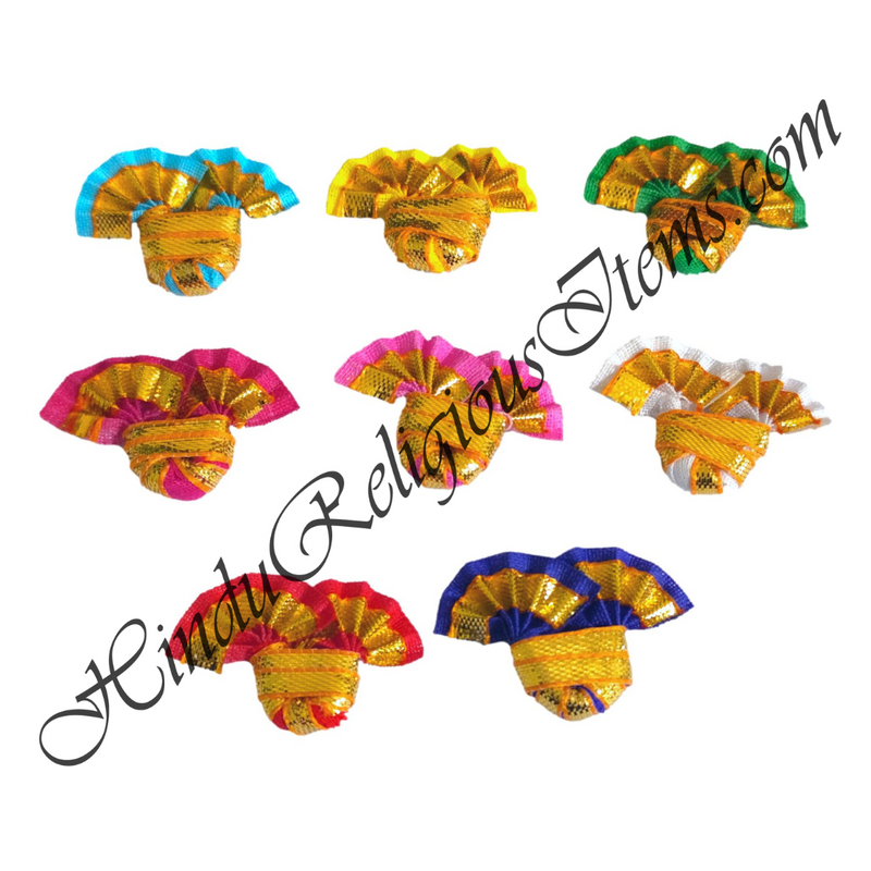 Cotton Dumala With Golden Lace