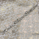 Brocade Golden Jhari Mango With Vel Design Fabric/ Kapad [BGJMVD]