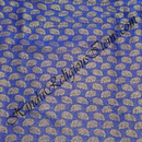 Brocade Golden Jhari Feather Print Fabric/ Kapad [BGJFP]