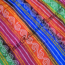 Satin Bandhni Multi-Colour Fabric / Kapad (SBMF)