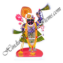 Individual GovardhannathJi, Yamunaji, Mahaprabhuji Swarup Acrylic Cut-Outs with Stand