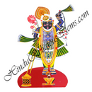 Individual Govardhannathji Yamunaji and Mahaprabhuji Swarup Acrylic Cut-Outs Without Stand
